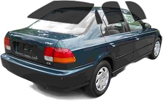 AUTOTEK Precut Windows Tint Film All Sides Cars Sun Blocking Protection Privacy Anti Shatter Glass 2 Ply Film Any Tint Shade kit for Honda Civic Sedan 1996-2000