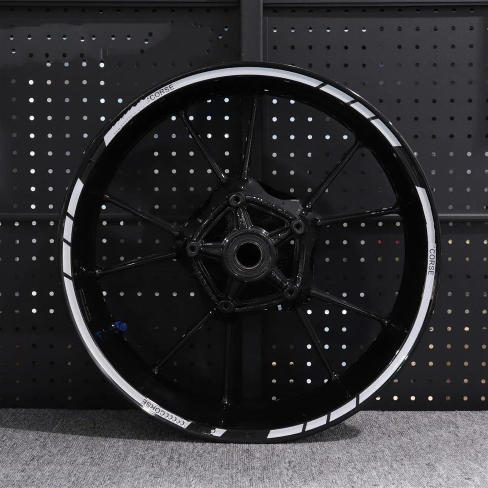 Motorcycle Stickers Sports Wheel Edge Stripe Reflective Film for Ducati 821 795 796 797 848 959 1199(Style 13)