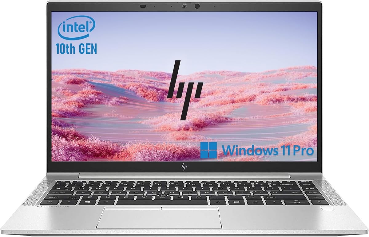 HP EliteBook 840 G7 14" FHD Laptop, Quad-Core i5-10310U, 16GB DDR4 RAM, 256GB SSD, Backlit Keyboard, HDMI, Windows 11 Pro (Renewed)