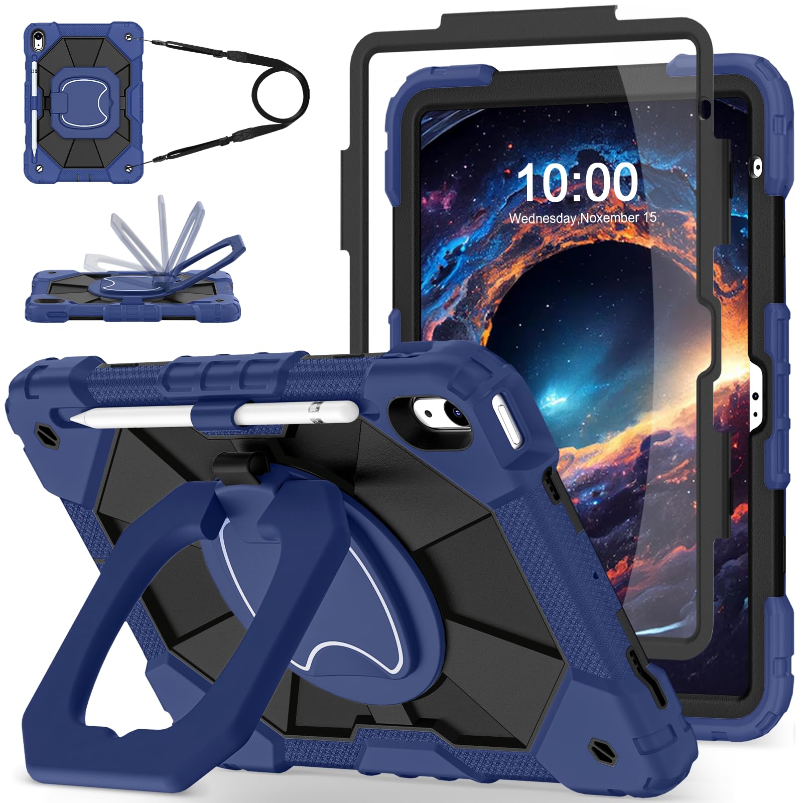 WESOROL Case for iPad (A16) 11th Generation 11 Inch (2025),iPad 10th Generation 10.9 Inch (2022),Full-Body Drop Protection i Pad Case 10th Gen with