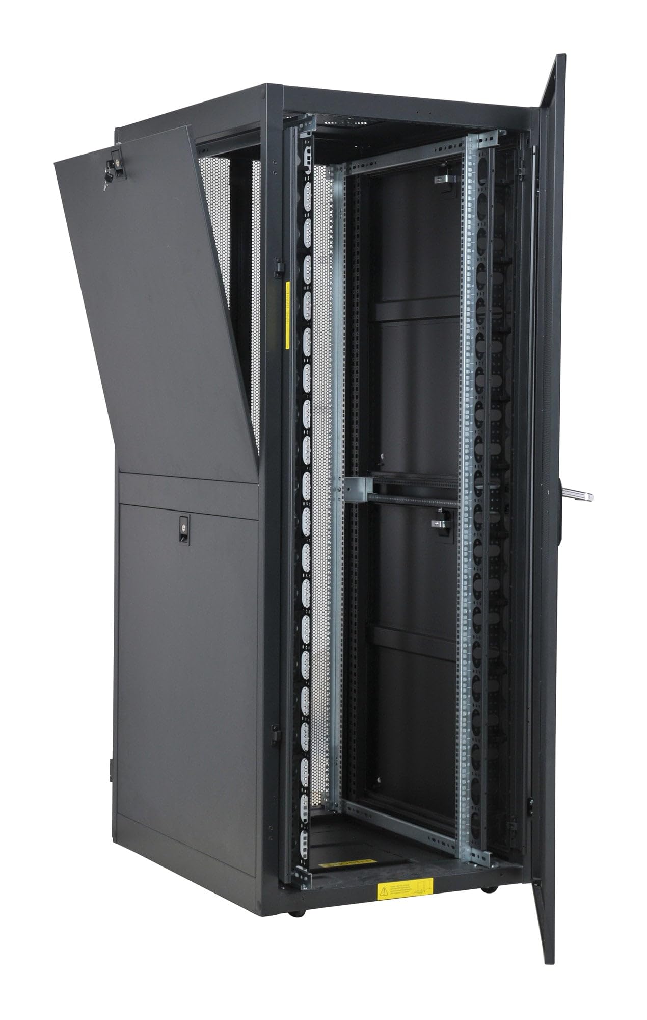 Techly Professional 104806 Armadio NetRack 19" 600x1000 42 unità Ventilato Nero da Assemblare Nero