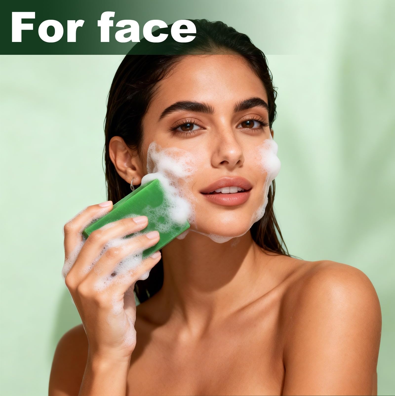 Natürliche Beifuß Seife, Beifuß duftende natürliche Öl Seife Extrakte Dusche,Tiefenreinigung Seifen Frauen Männer,die Reinigung Bad, moisturizing, handgemachte Bar mit dichten Schaum (8pcs)