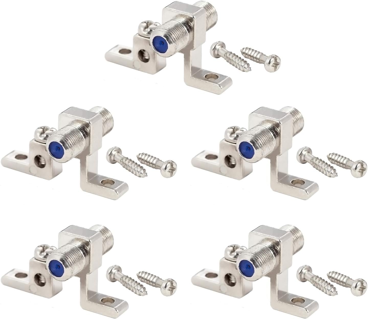 RFAdapter Coax Grounding Block, 5Pack 3GHz Ground Block F