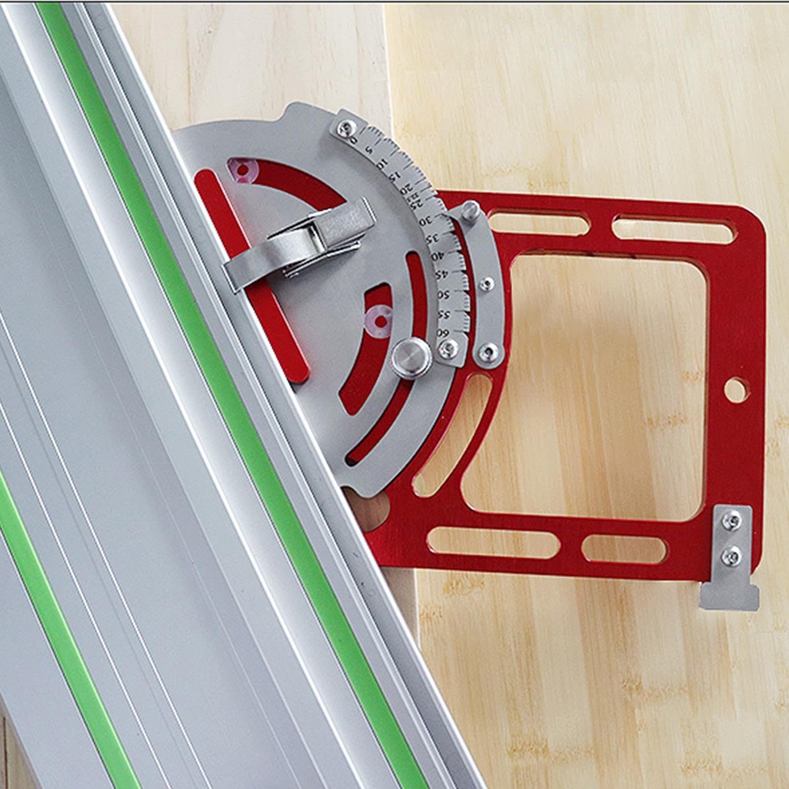 Track Saw Rail, pista de sierra Guía Rail Herramientas de carpintería Guía | Herramientas de carpintería flexibles Angle Stop Accesorios para la fabricación de muebles Fábri