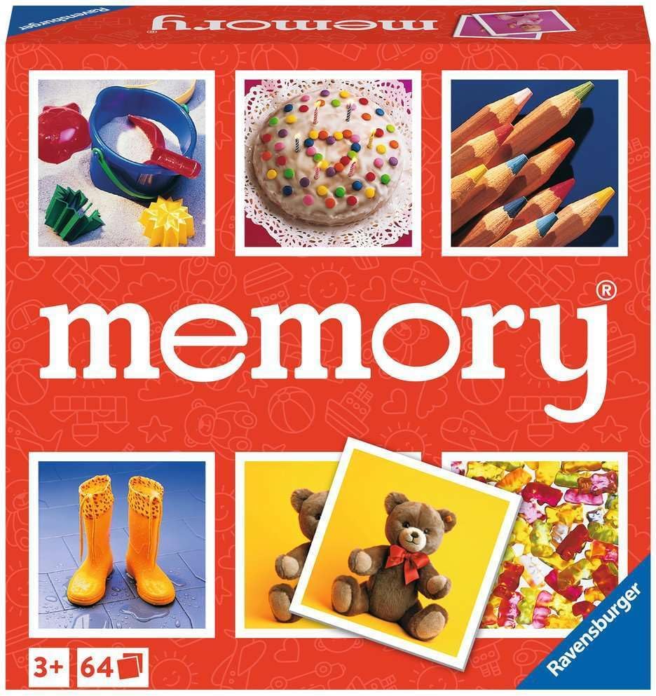 Ravensburger Junior Memory® Game | Engaging Picture Matching Game | Enhances Memory & Matching Skills | Suitable for Kids Ages 3 and Up | Quality Assured