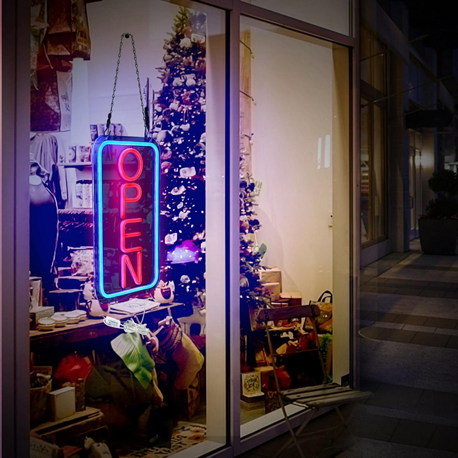 LED Open Signs for Business, Ultra Bright Lighted Neon Open