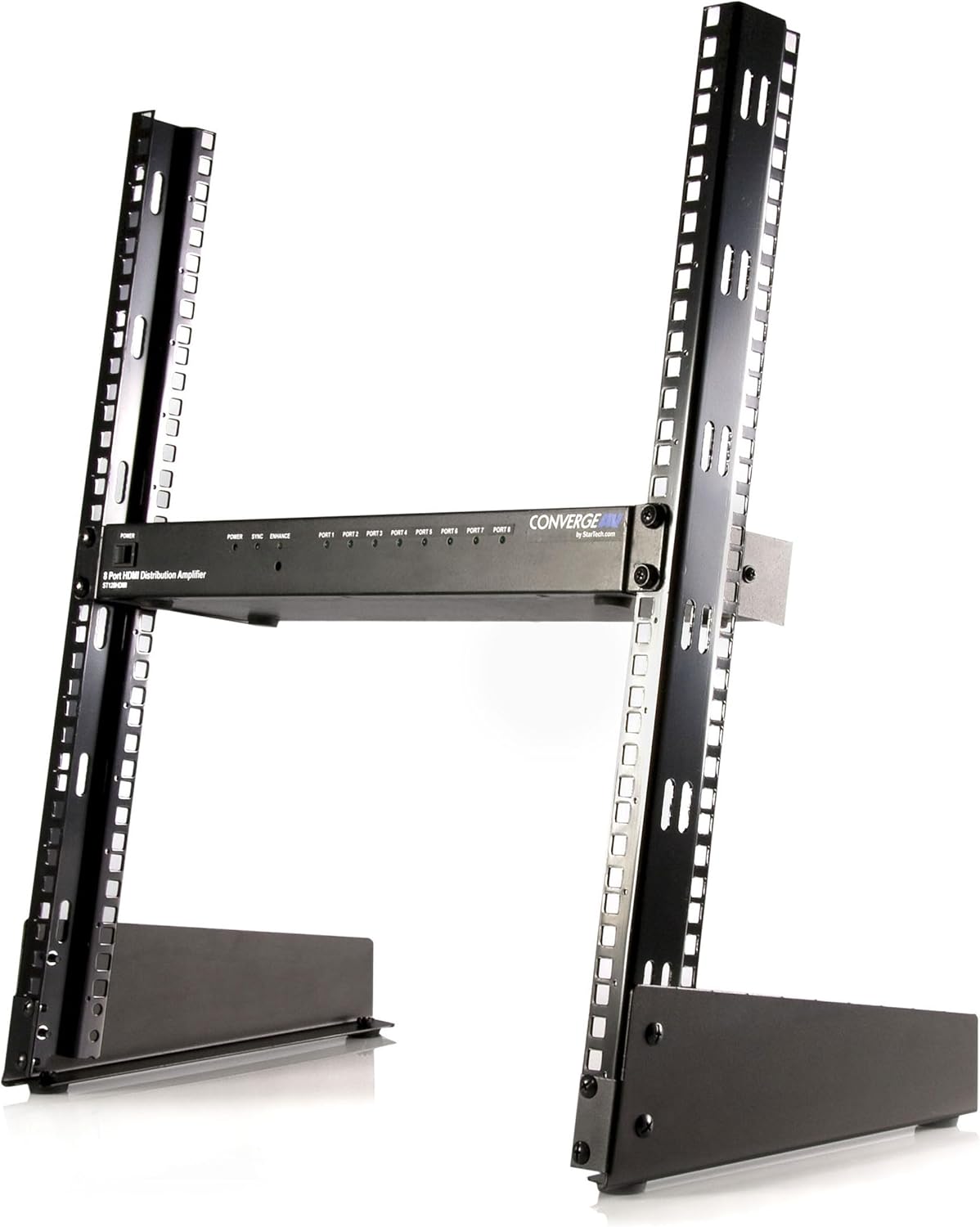 StarTech.com 12U Open Frame Server Rack - 19" 2 Post Network Rack – Free Standing Audio Video & IT Equipment (RK12OD) - Image 3