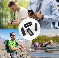 Vicloon Szilikon Órapánt Rögzítő Szett - 12 db Univerzális Órapánt Tartó Gyűrű, Csere Órapánt Biztosító Hurok 7