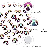 Vista 17 de 3820Pcs Light Green Flatback Rhinestones for Bedazzling, 2-6.5mm Small Rhinestones Diamonds Kit, Flat Back Crystals Gems for Nail Art and Crafts