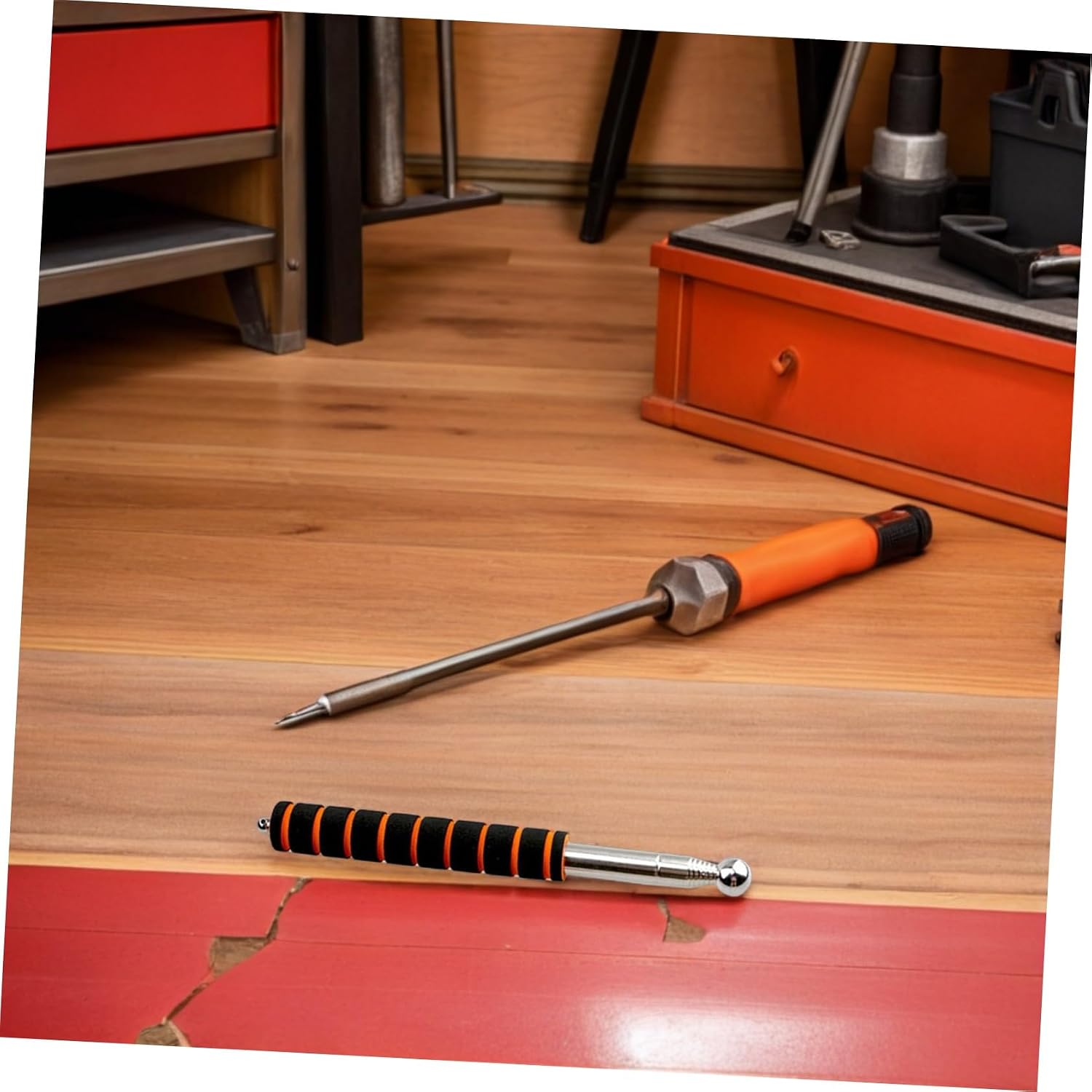 1. Telescopic Rod Detection Hammer for Home Inspection Sound Detection Hammer Lanyard