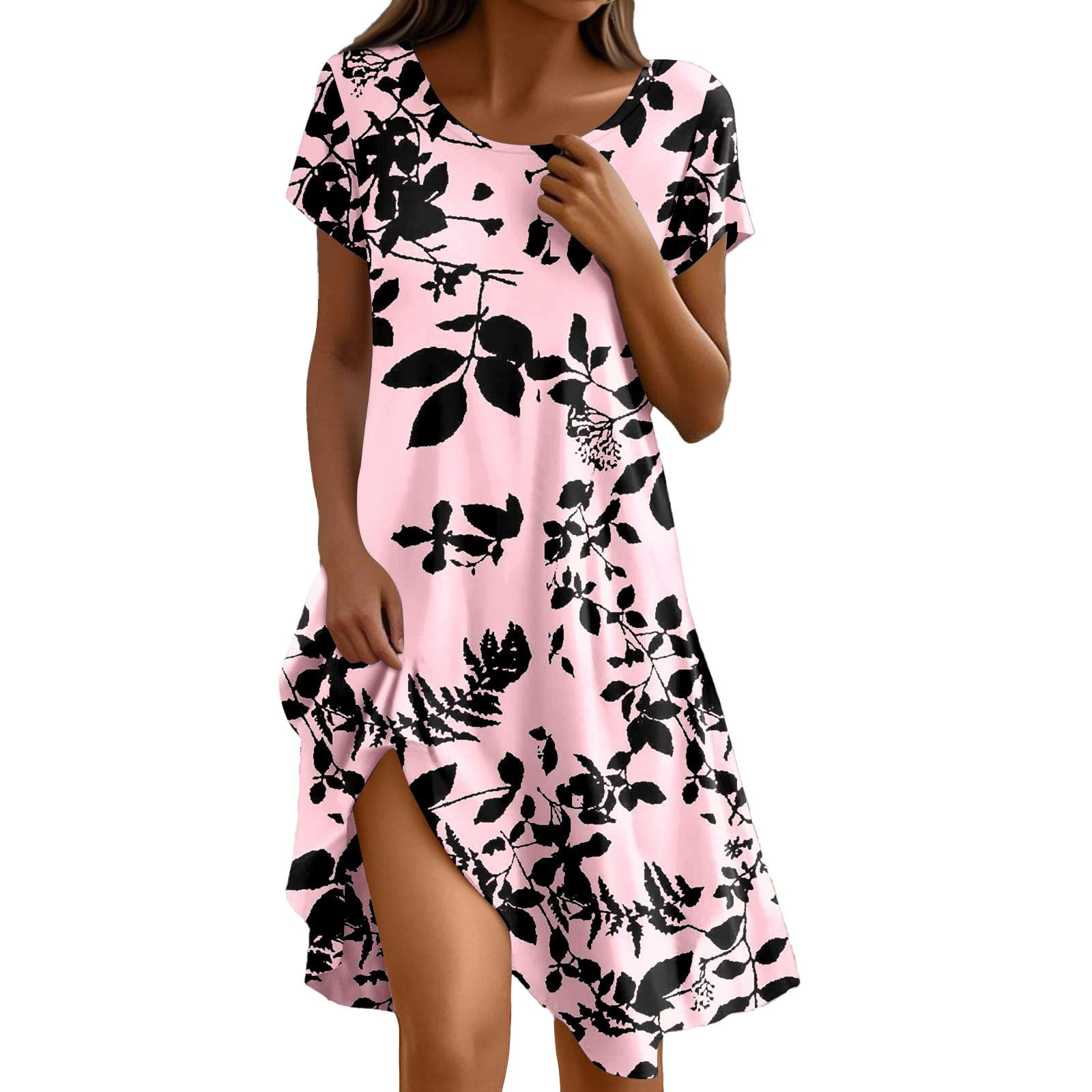 Robe à imprimé floral coloré et coupe ample ultra confortable
