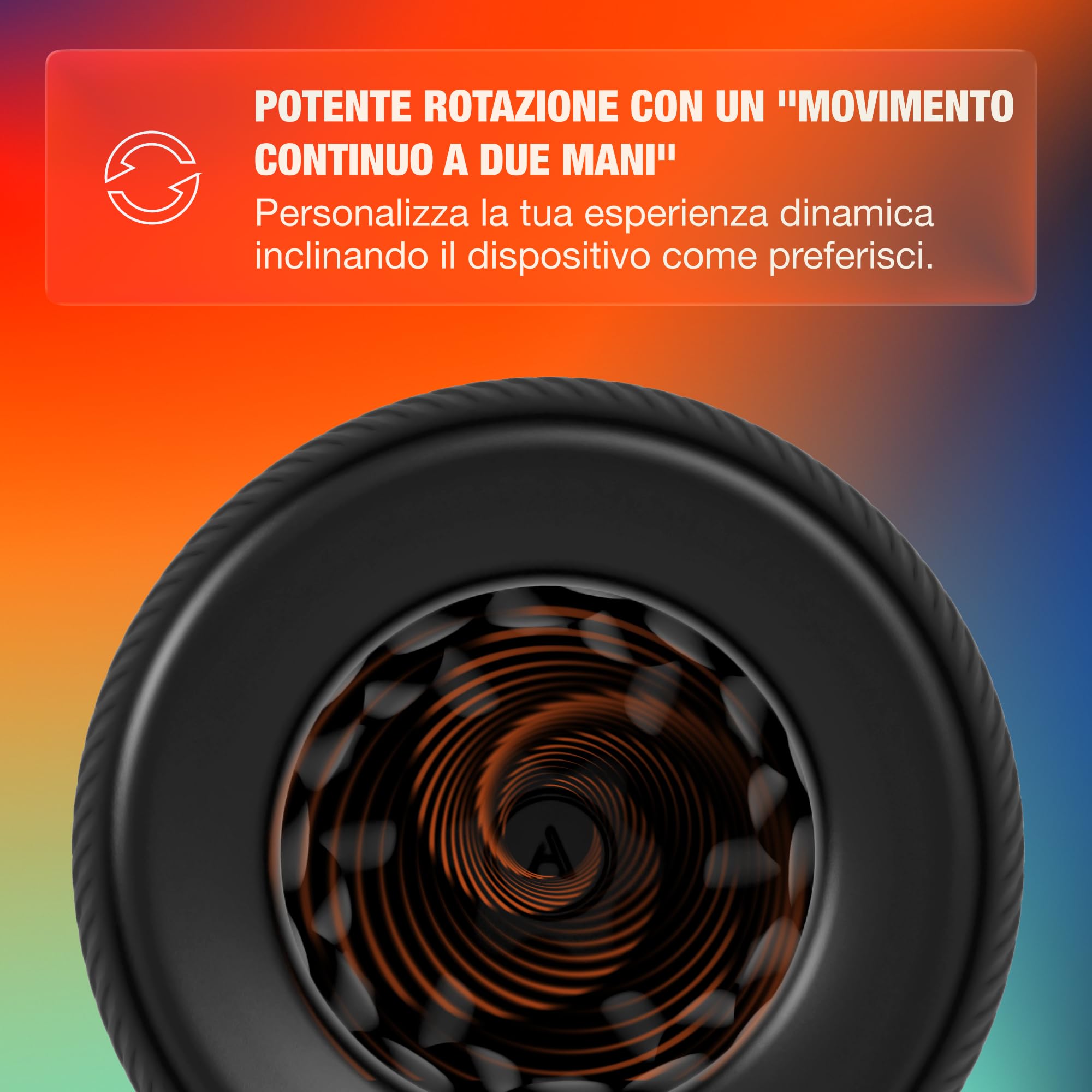 Arcwave Orbit Masturbatore Rotante per Uomo | Rotazione a 360 Gradi | Pocket Pussy Maschile | Stroker per Pene con Controllo tramite App | Sleeve Morbida in Silicone | Sex Toy Ricaricabile | Custodia