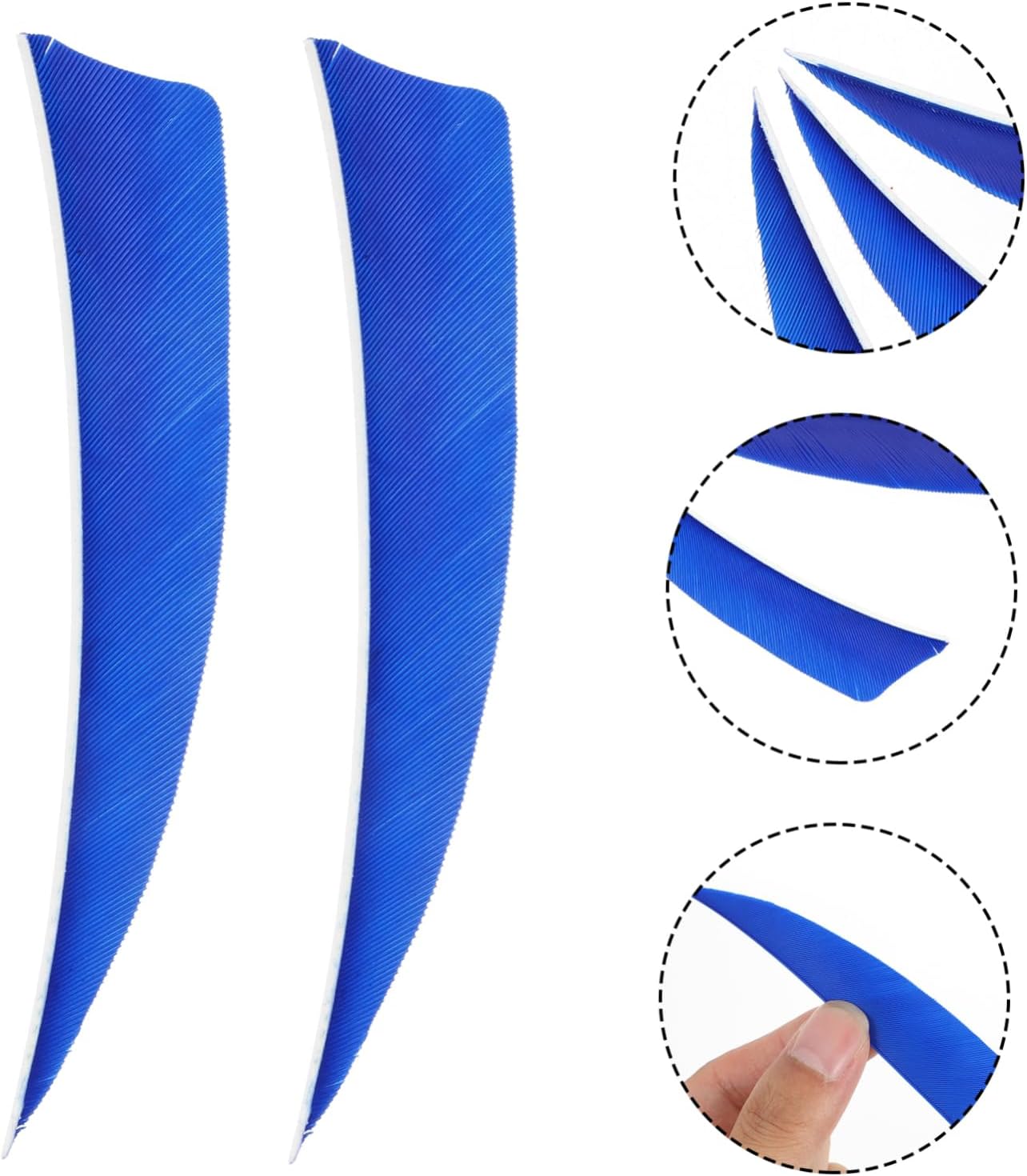 Mipcase 90pcs Shield Cut Turkey for Lightweight and Portable Arrow Tail Accessories for Hunting and Practice