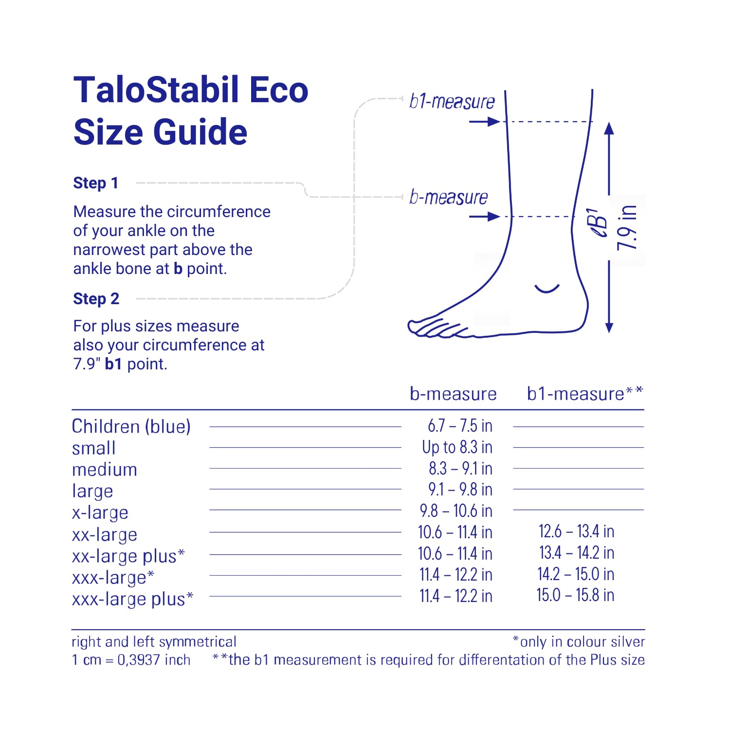 bort 054600 TaloStabil Eco Aktiv-Sprunggelnkbandage, schwarz, Gr. medium