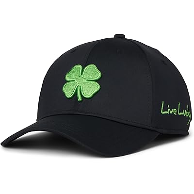 Black Clover Premium Clover 51 Hat black hat/3d lime green clover