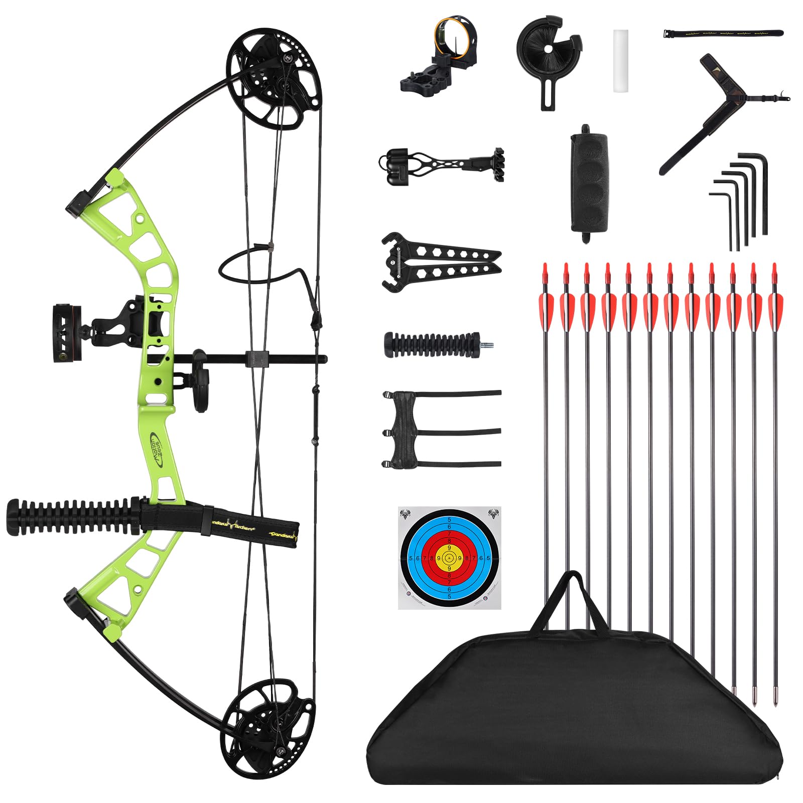 MOTION ZEUS Junior Compounnd Bow Set for Youth & Kids,Beginners and