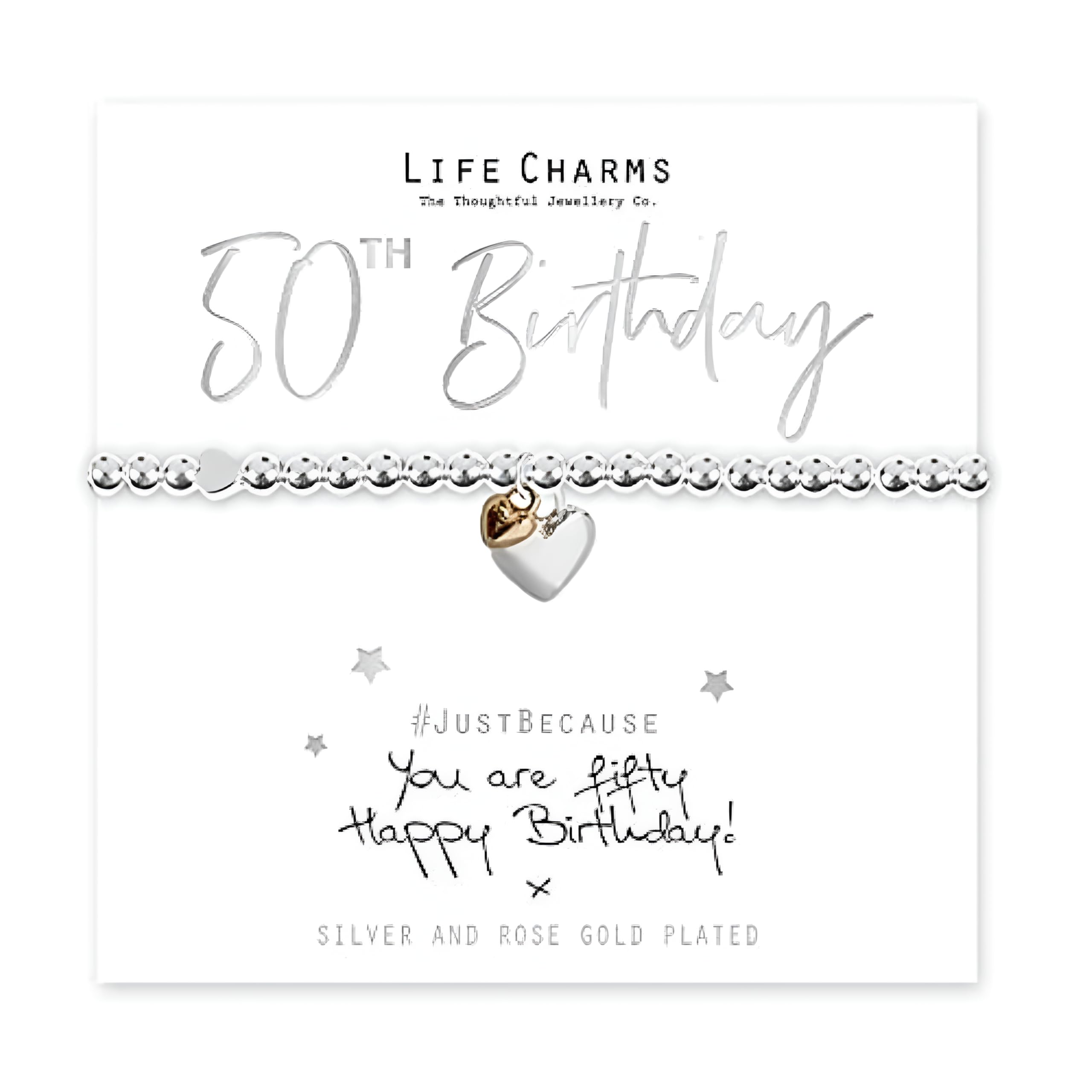Happy 50th Birthday Bracelet