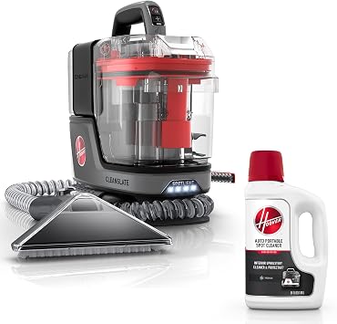 Hoover ONEPWR CleanSlate Cordless Portable Carpet & Upholstery Spot Cleaner Machine, Stain Remover, Auto and Car Detailer, BH14000V + 64 oz Auto Portable Solution, Fresh Scent, AH31718