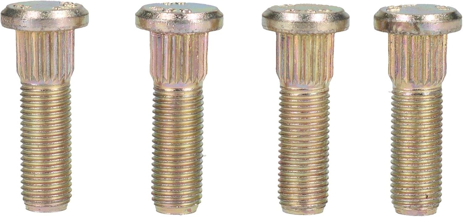 AB Tools 3/8" UNF Replacement Wheel Studs for Trailer Suspension Hubs Hub Pack of 4