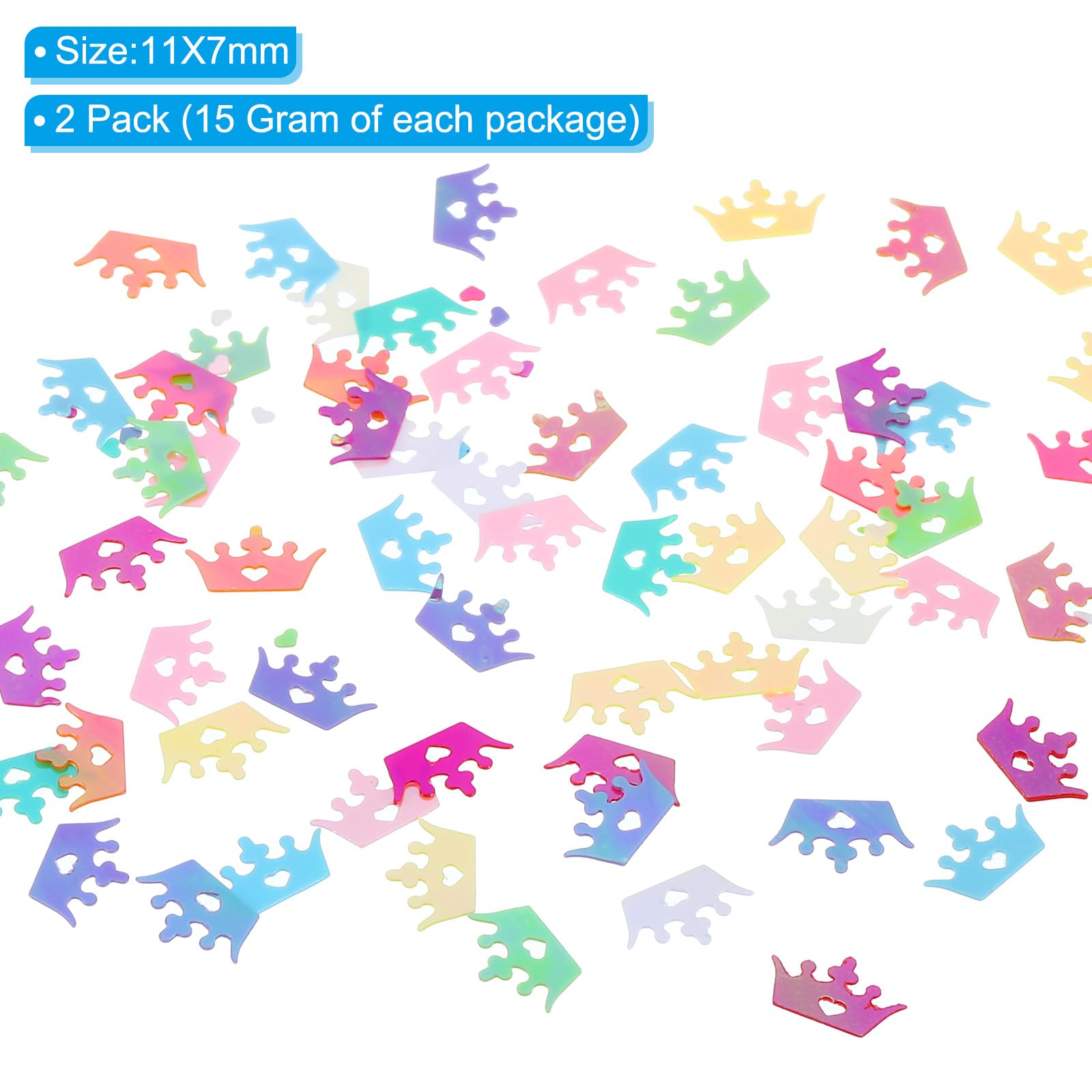 PATIKIL 30 Gram/1 Ounce Sequins and Spangles - Image 2