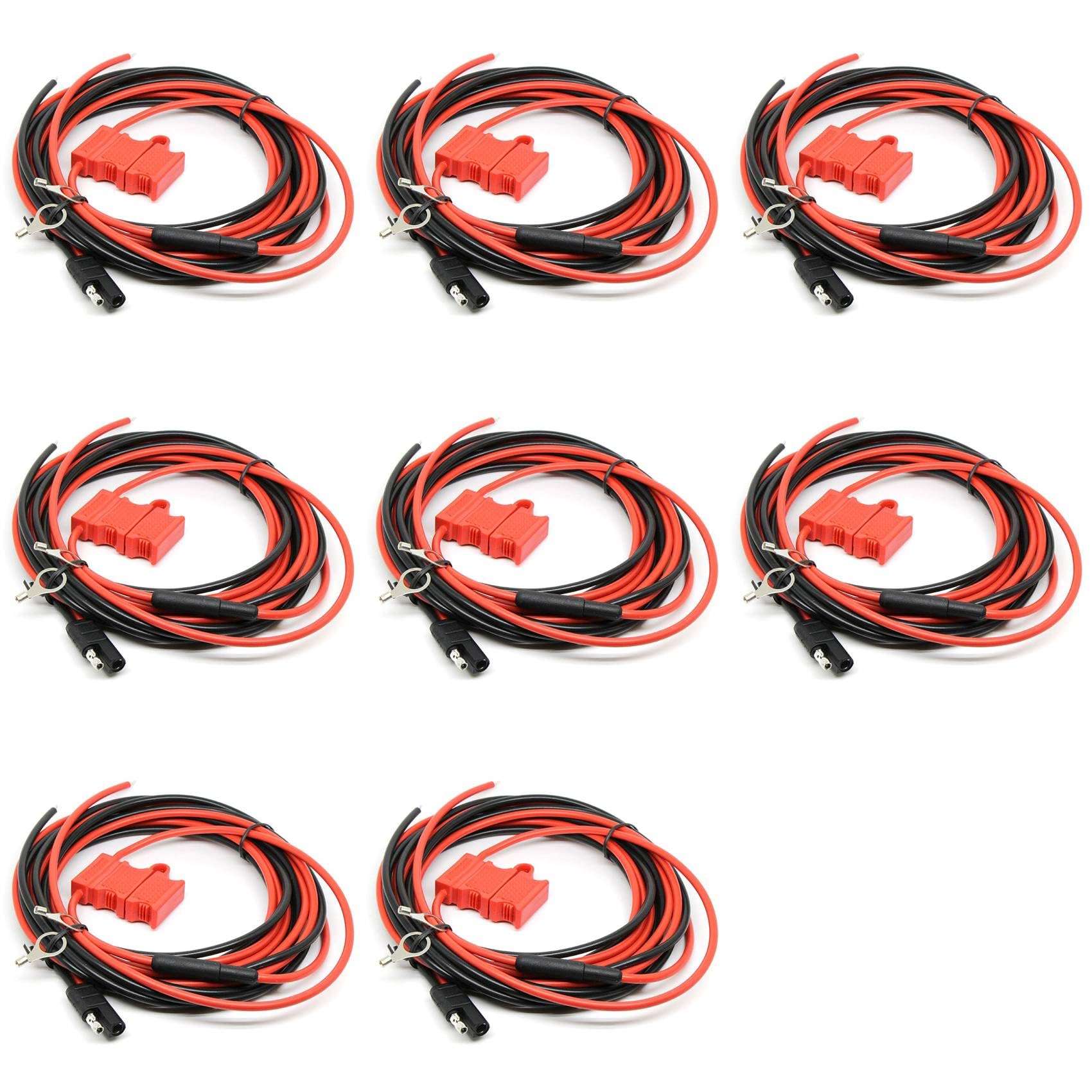 Kabel zasilający kompatybilny z MCX bezpiecznik czerwony