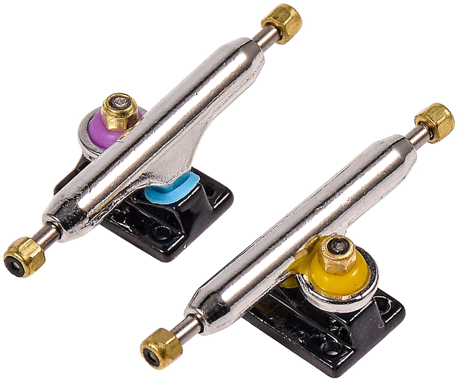 RACOFSB Fingerboard Trucks with Upgraded Urethane Bushings and Pivot Cup,34mm 32mm Width,Normal Kingpin (Black, 32mm)