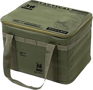 Qsvbeeqj Caja de almacenamiento de picnic con protección gruesa contra golpes, impermeable, textura de tela Oxford, adecuada para equipo de camping, plegables, organizadores de utensilios de cocina