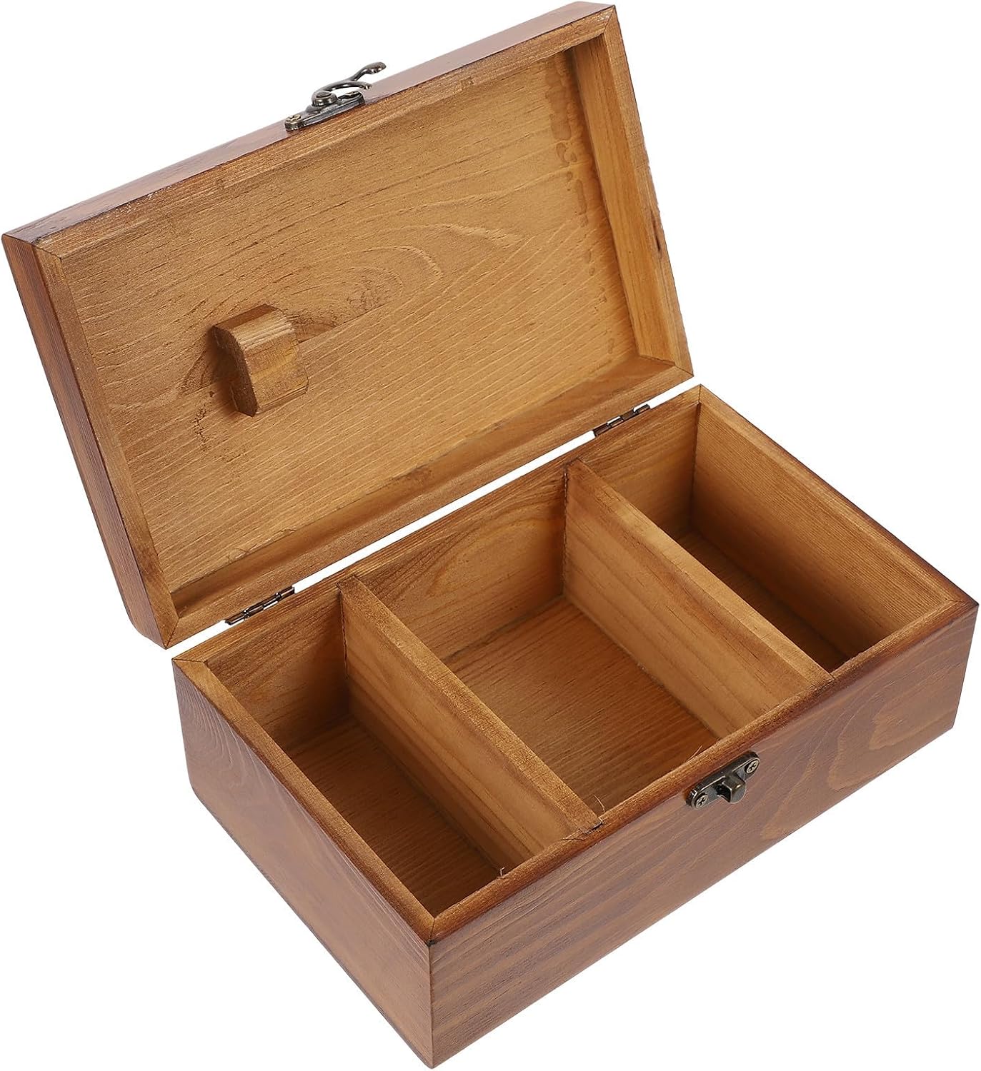 Retro Wooden Sewing Kit Storage Box for DIY Sewing Tools