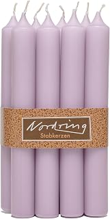 Nordring 8 velas de 2,2 x 18 cm, color lila