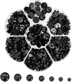 1400Pcs Black Plastic Crochet Safety Eyes, Doll Eyes, Craft Doll Eyes for Teddy Bear, Crochet Toy, Stuffed Doll and Plush Animal