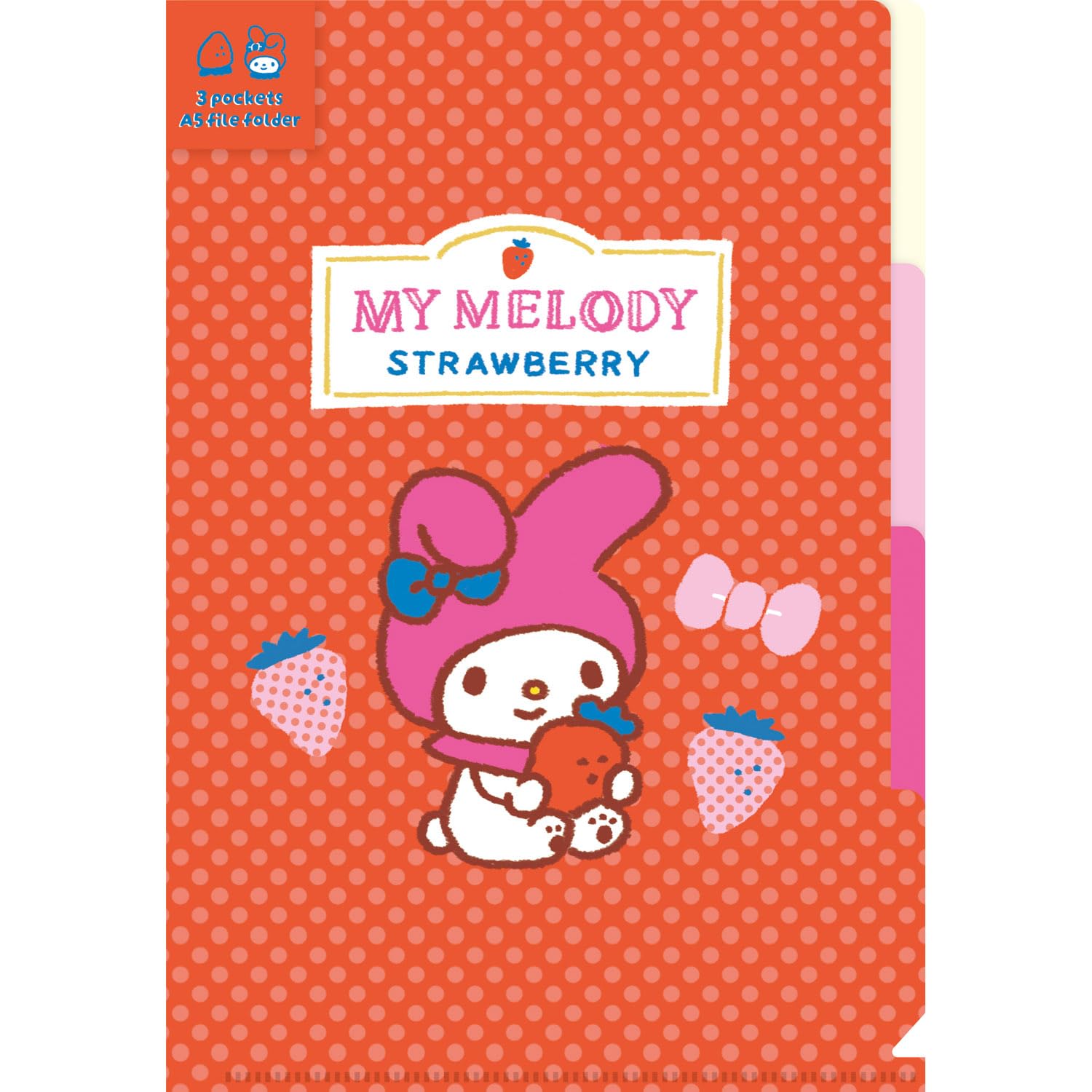 Furukawa Paper Sanrio Sanrio Characters Fruit Market, Clear File, A5, 3 Pockets, My Melody SS44