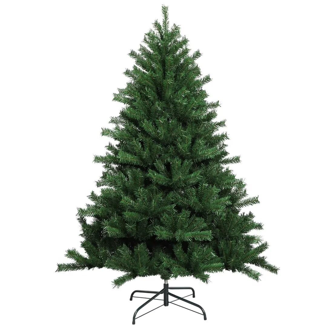 Premium Green 7.5FT Artificial Christmas Tree, 1936 Branches Tips, PVC Fireproof Material, Foldable Stand, Easy Storage, Sturdy Structure, Ideal for Festive Decorations