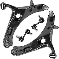 Vista 212 de Detroit Axle - 4 brazos de control traseros para Ford C-Max Focus Mazda 3 5 Volvo C30 C70 S40 V50, 4 brazos de control superior e inferior