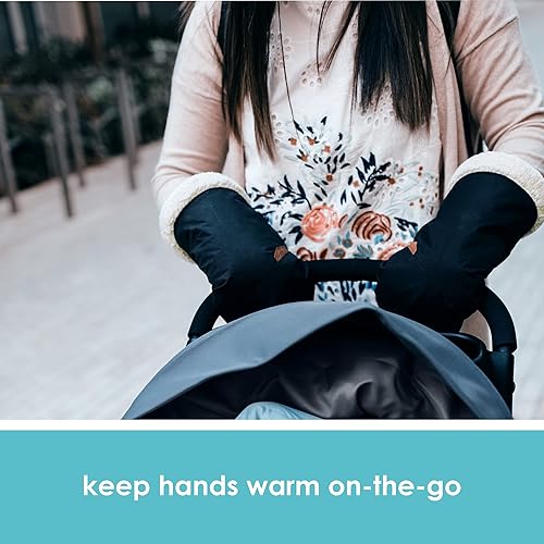 Miniatura 2 de JJ Cole Bundle Me Bundlemitts - Guantes acogedores, manoplas de mano, se fija al cochecito