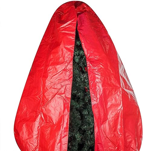 Miniatura 7 de CUSENA Bolsa vertical de almacenamiento para árbol de Navidad se adapta a árboles de Navidad artificiales de hasta 9 pies de alto impermeable y a