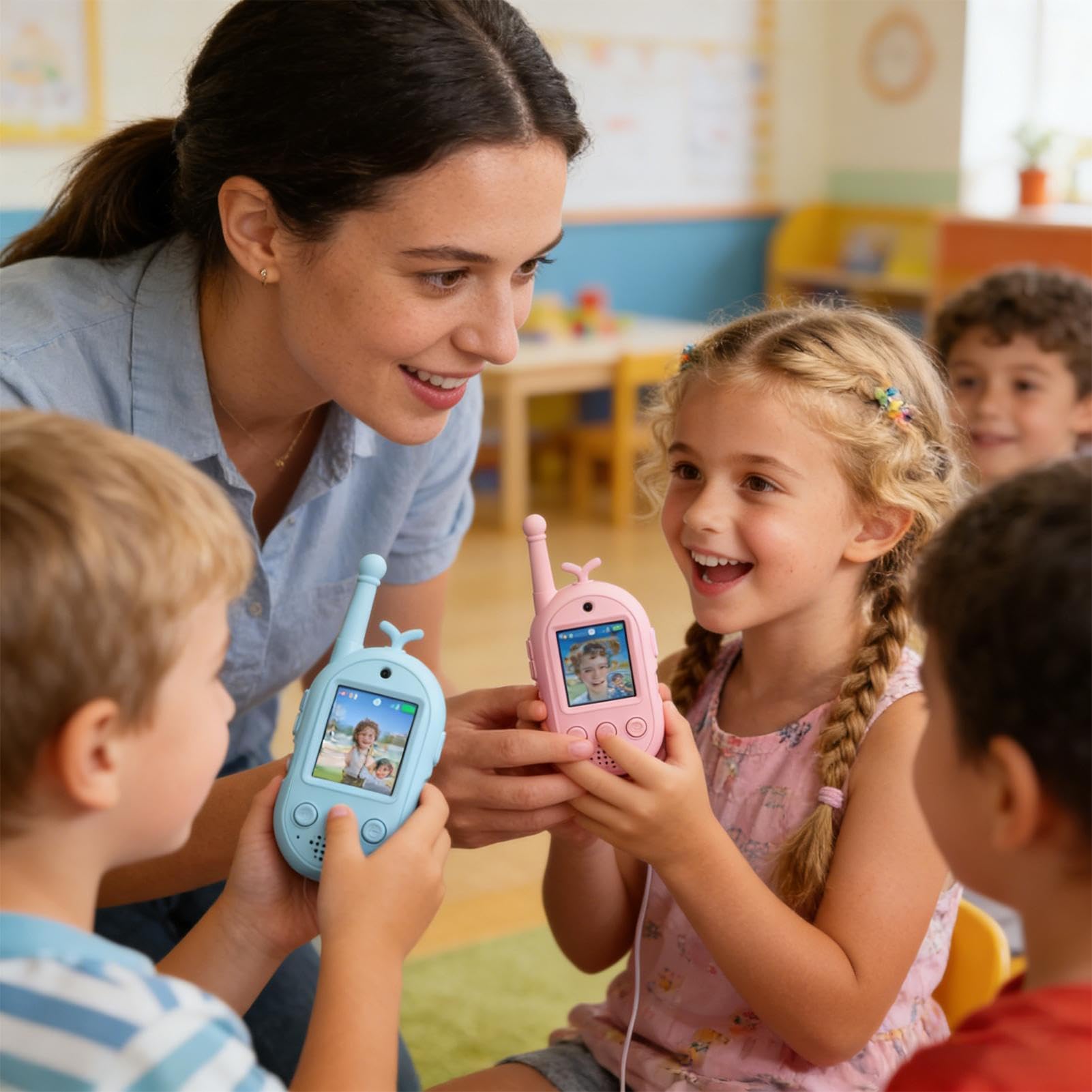 Walkie-Talkies Vidéo pour 2 Pièces Jouet d'Extérieur