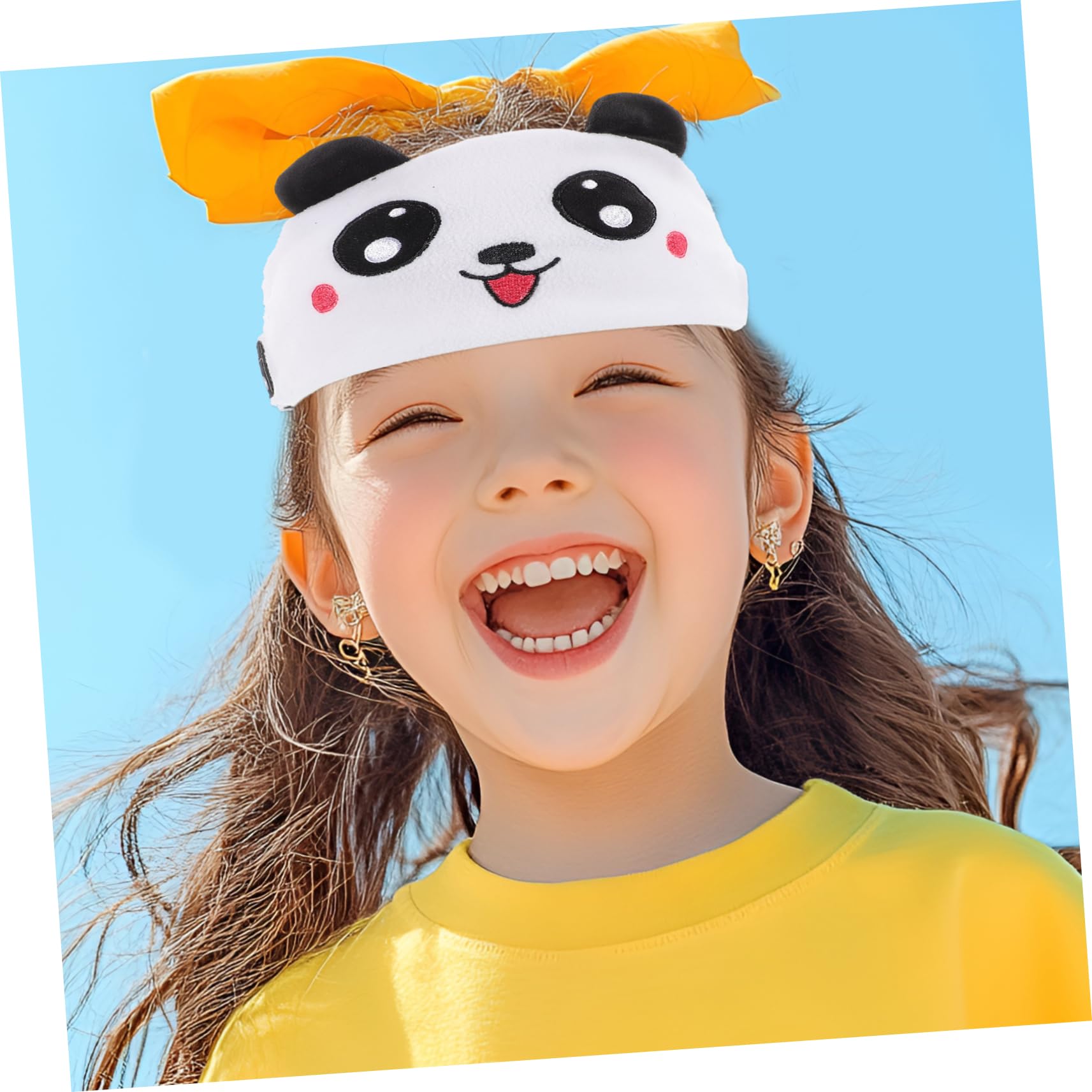 SHINEOFI Auriculares de Diadema para Niños con Control de Volumen Seguro, Diseño de Panda Suave y Cómodo, Tecnología Inalámbrica 5.0, Auriculares Supraaurales para Dormir y Relajación