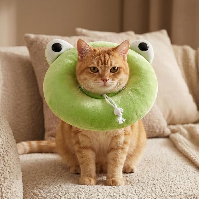 Foto 5 de 6 de Collar Protector Ajustable,Collarin Gato,para Gatos y Perros Pequeños,Collar Suave para Recuperación…