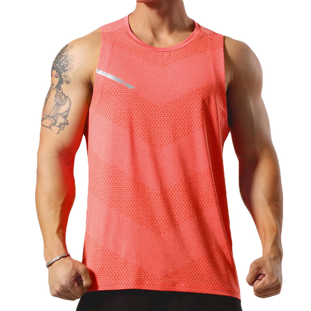 Allthemen Débardeur de Sport Homme Lot de 3 Maillot de Corps sans Manches Tank Top Tee Shirt Séchage Rapide Respirant pour Entraînement Gym Fitness