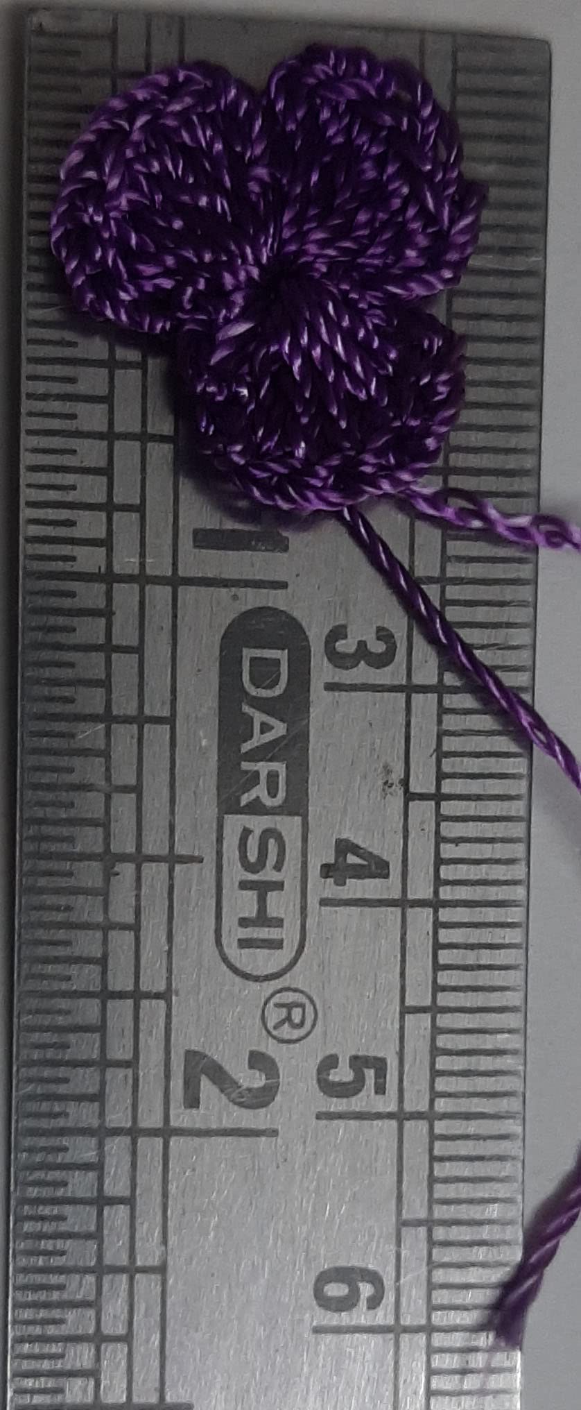 Crochet Mini Flower (Purple) 3