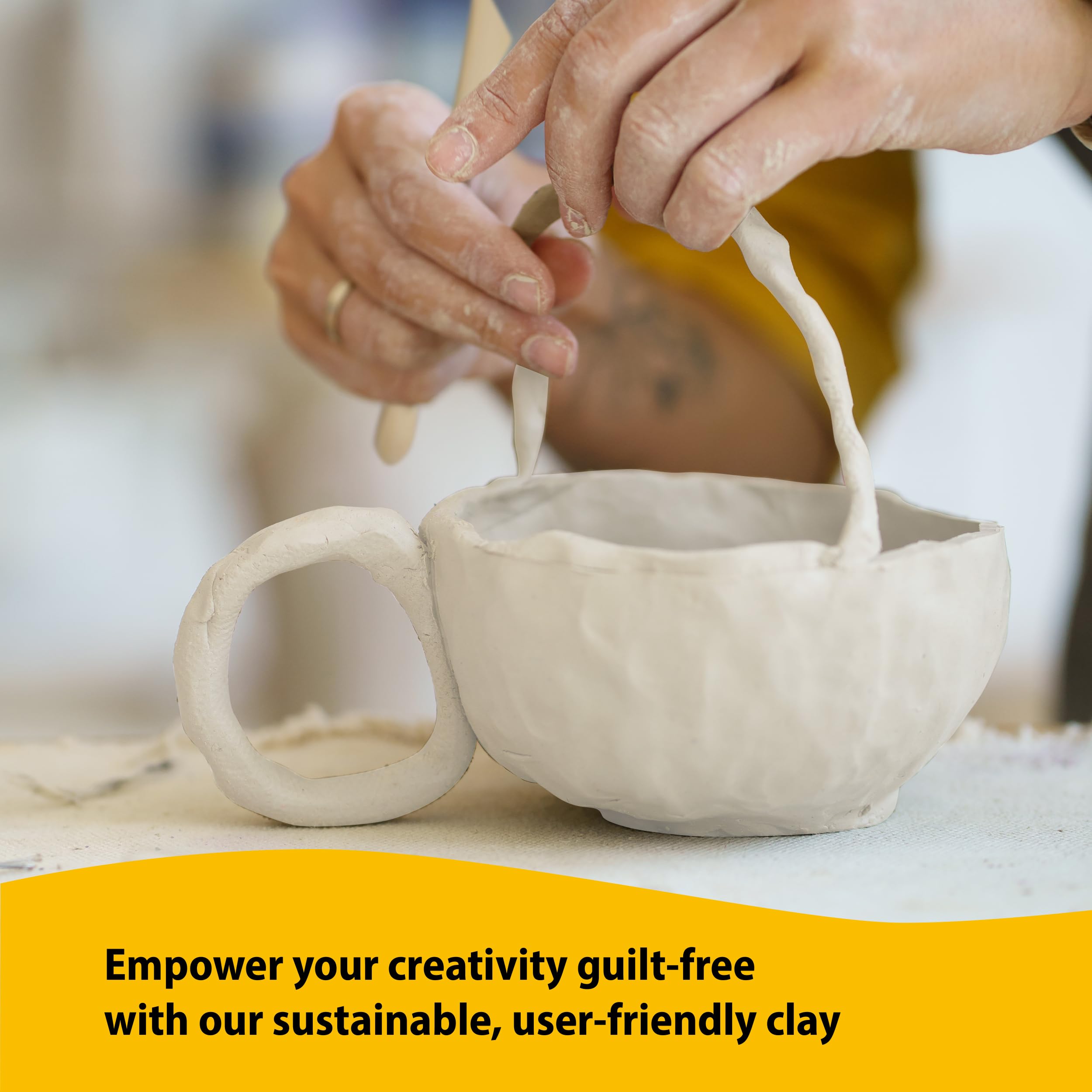 Air Dry Clay Pottery Kit - Beginner Pottery -7