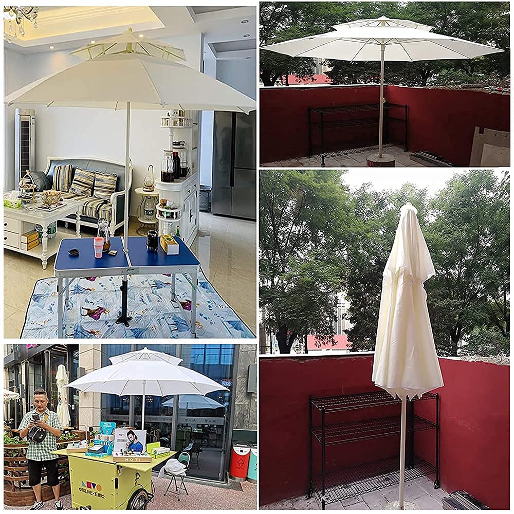 Parasol ogrodowy,2.5m 3m parasole ogrodowe duże na zewnątrz, parasol plażowy z podwójnym wierzchołkiem, parasol patio z pochyleniem, oddychająca ochrona przed słońcem