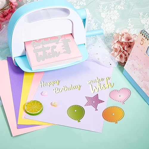 Miniatura 7 de GLOBLELAND Juego de 11 troqueles de corte de globos de cumpleaños para manualidades, álbumes de recortes, globos de fiesta de cumpleaños de metal,