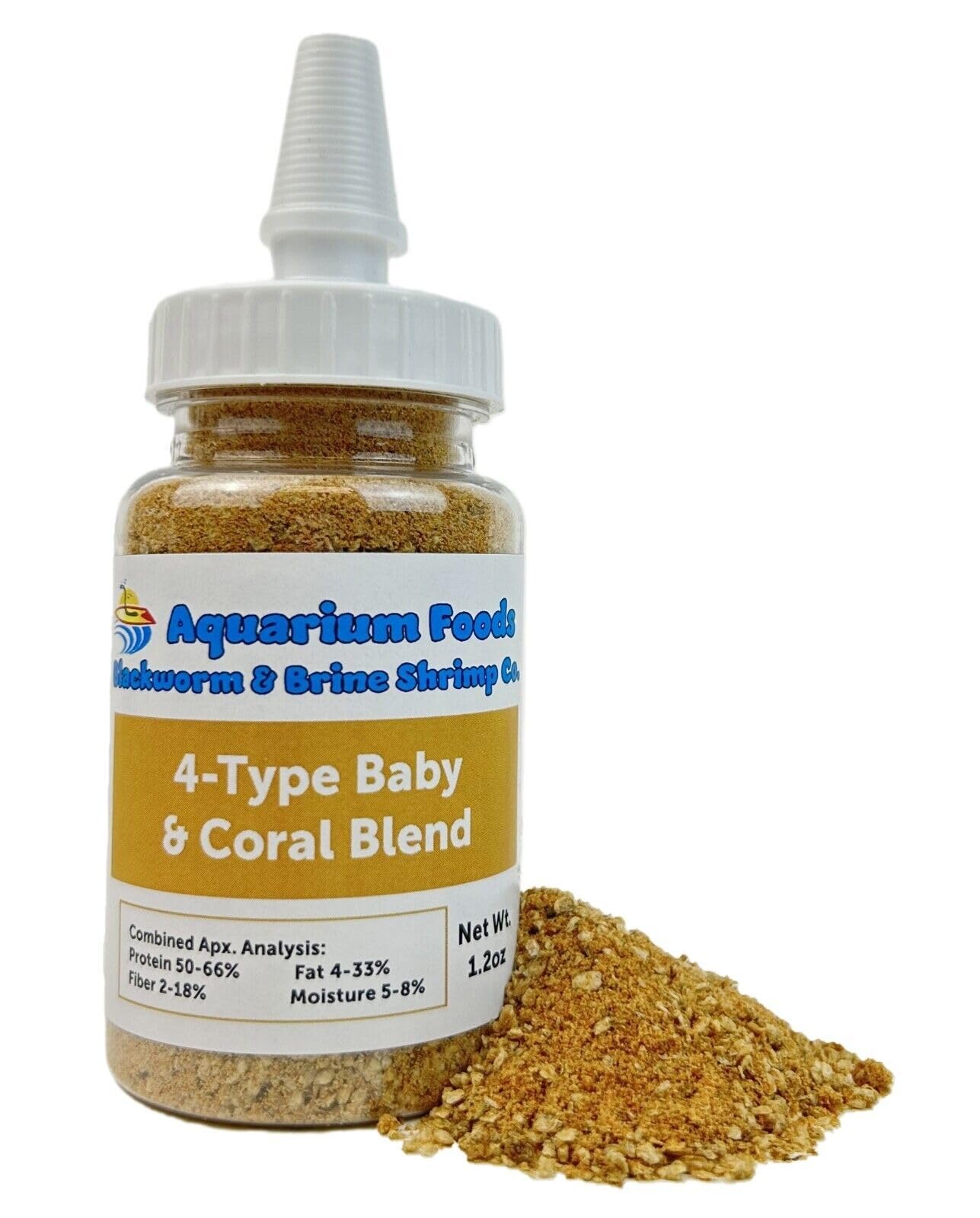 Aquatic Foods Inc. 4-Type Mixed Blend of Cyclops, Daphnia, Rotifers, Ready to Eat Brine Shrimp Eggs for Tropical Fish Fry, Babies, Guppies, Tetras,