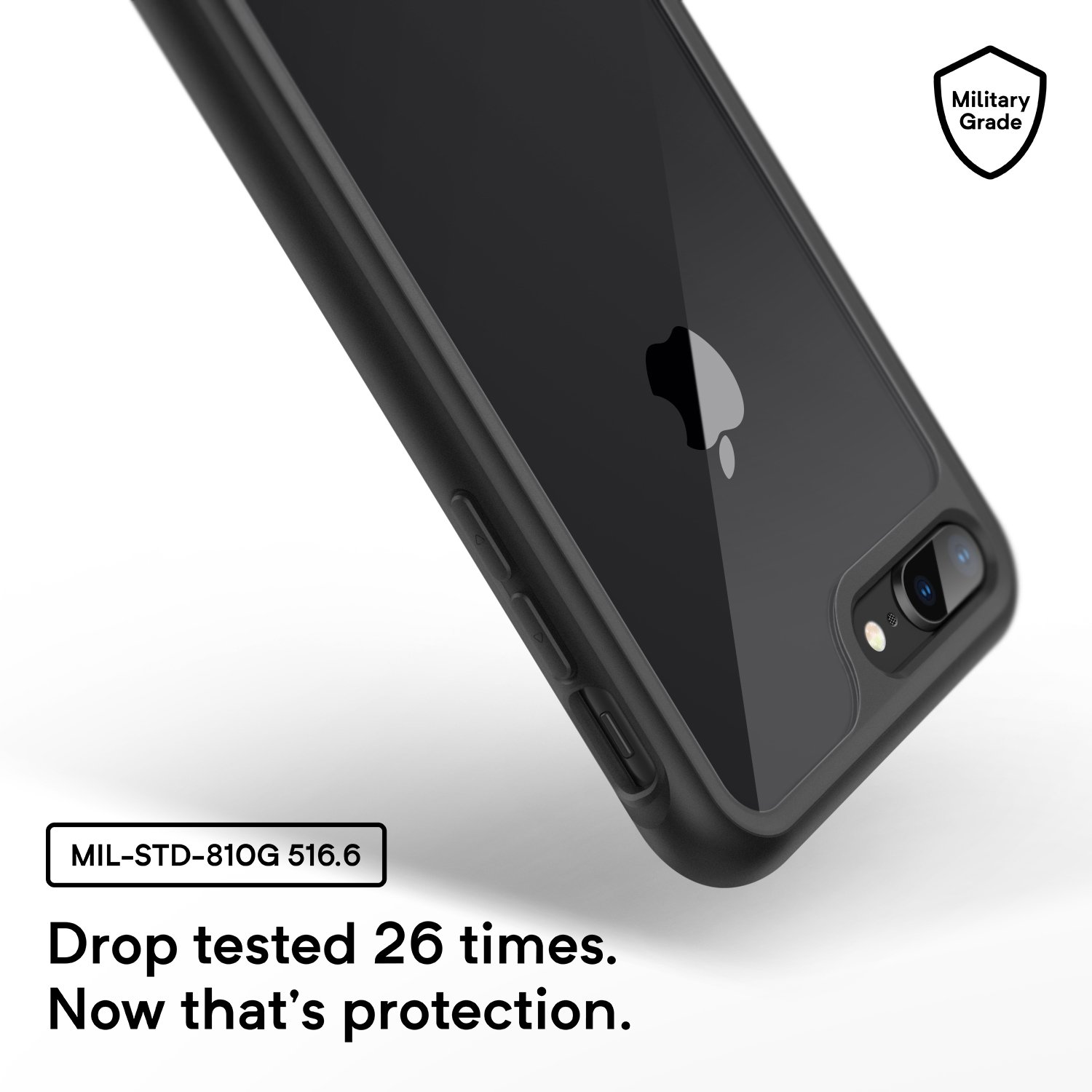 Caseology Coastline for Apple iPhone Plus Case (2017) for iPhone Plus  Case (2016) Slim Transparent Gray