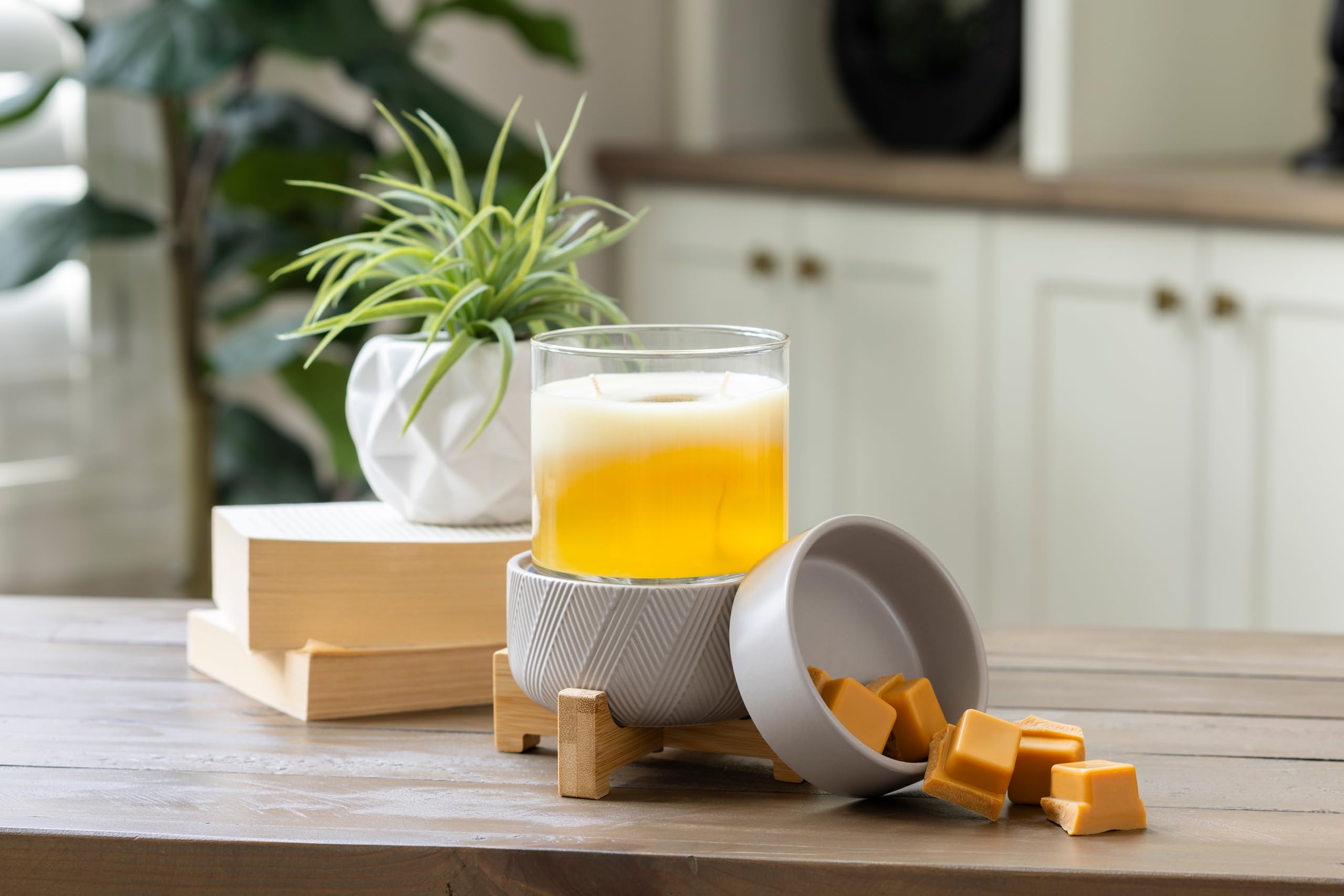 CANDLE WARMERS 2-IN-1 フレグランスウォーマー Amazon.co.jp: CANDLE WARMERS ETC 2-in-1 木製台座フレグランス