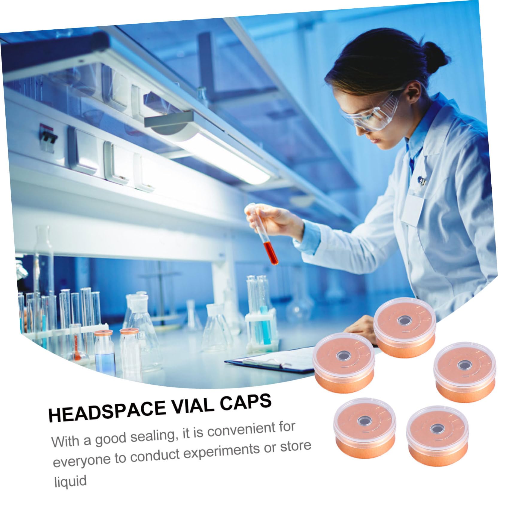 FUNOMOCYA 200pcs Bottle Cap Aluminum Caps Vial Caps Caps Transparent Vial Vials Bottles Cork Top Freeze-Dried Powder Vial Seals Bottle Aluminum Cap Pharmaceutical Caps