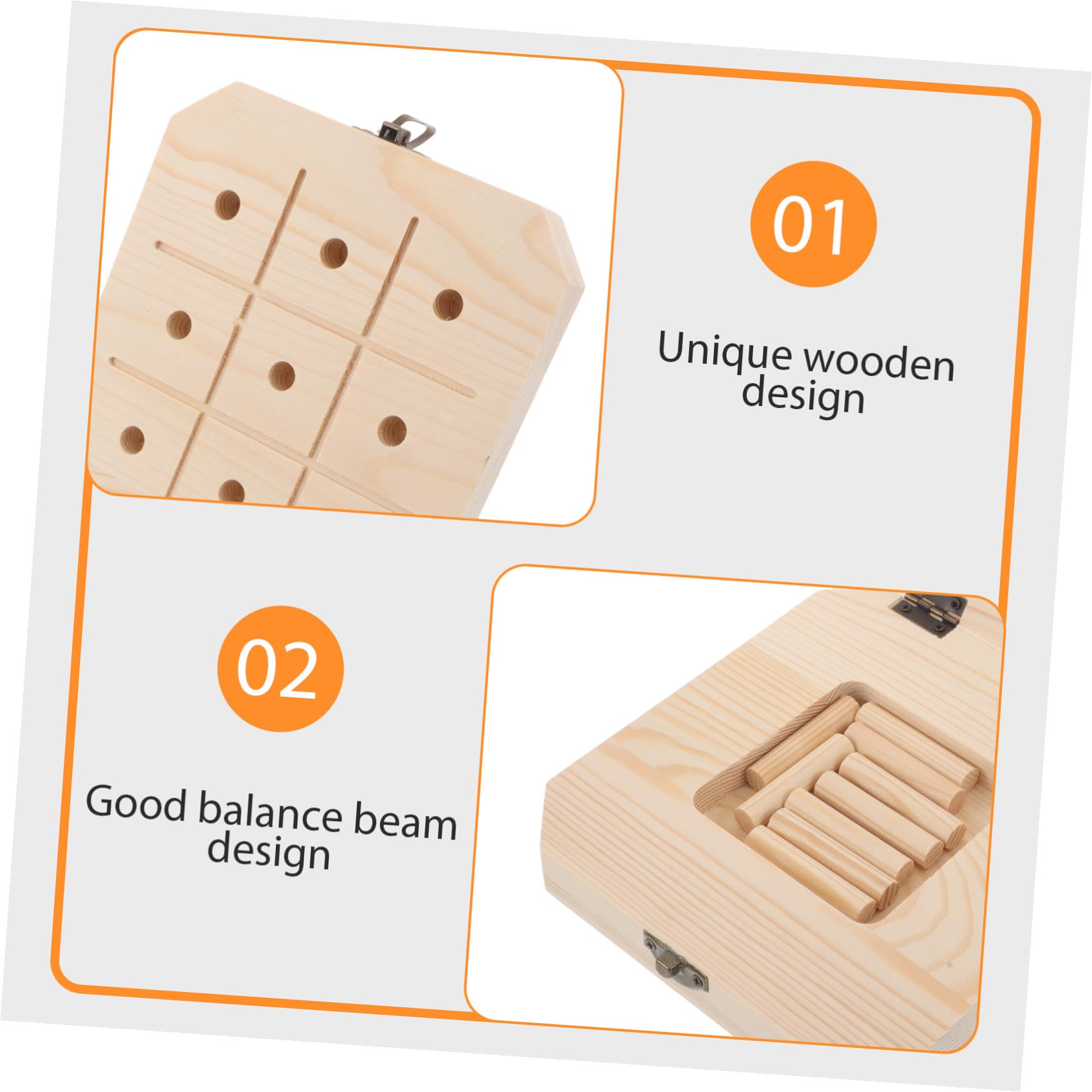 Toddmomy Giocattoli Montessori in Legno con Pannello Sensoriale e Blocchi per Gioco Educativo per Asilo e Scuola dell'Infanzia Attrezzatura Sensoriale per Sviluppo del Movimento Regalo