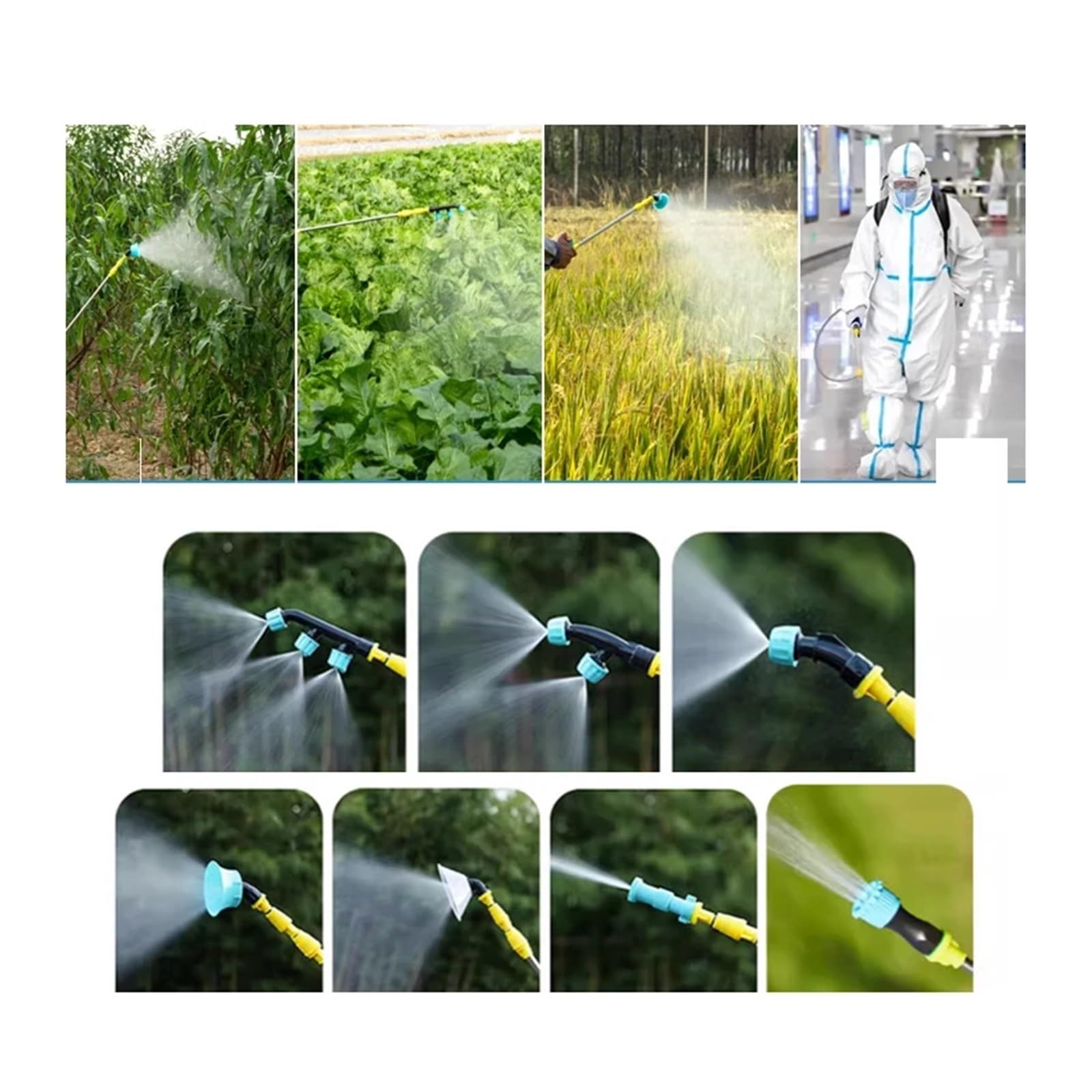 Pulverizador Electrico, Rociador eléctrico agrícola de 20L, dispensador inteligente, rociador de riego de jardín con batería de litio recargable(20L 32A)