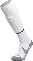 Vista 33 de APTESOL - Calcetas de fútbol hasta la rodilla (paquetes de 1/3/5) Calcetas acojinadas para niños, jóvenes, adultos, para equipos deportivos OTC